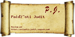 Palásti Judit névjegykártya